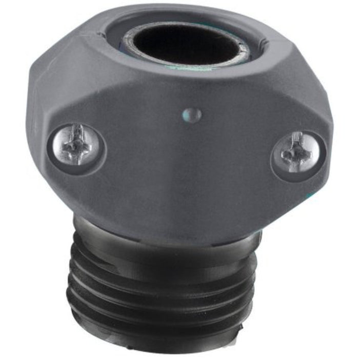 Gilmour Light Duty Clamp Repair Poly End Hose Coupling-Male, Grey, 1/2 in