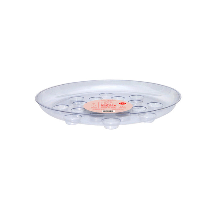 Curtis Wagner Plastics Carpet Saver Heavy Footed Saucer-Clear, 12 in