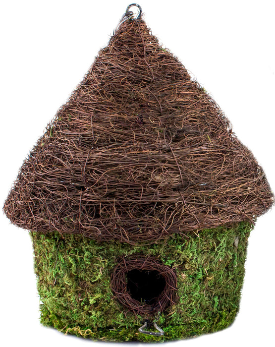 Supermoss Bungalow Woven Birdhouse-Fresh Green, 9.5In X 10.5 in