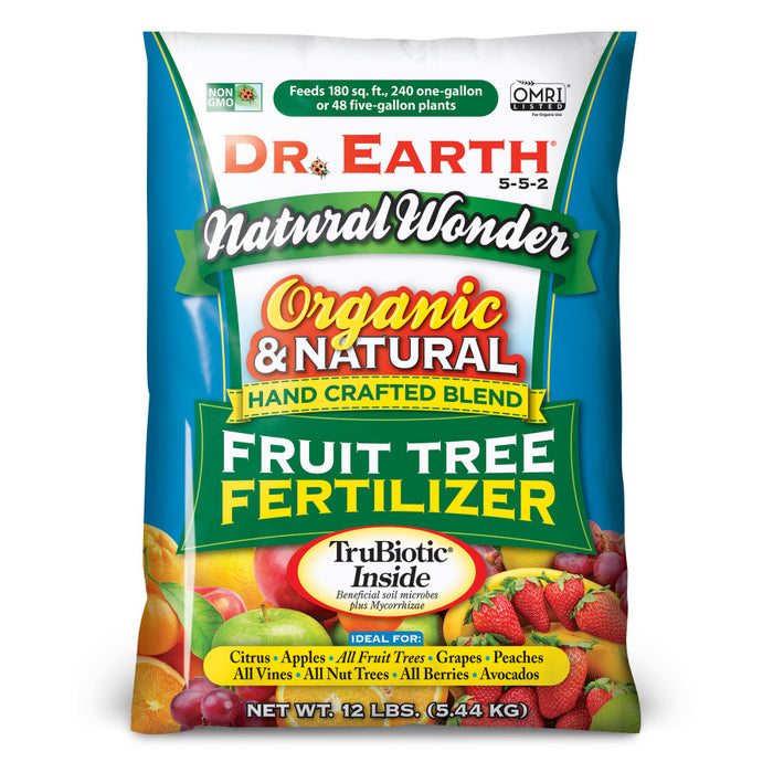 Dr. Earth Natural Wonder Premium Fruit Tree Fertilizer 5-5-2-12 lb