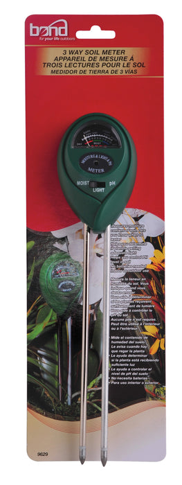 Bond 3 Way Soil Meter-Green