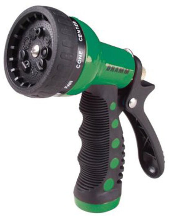 Dramm Touch 'N Flow Revolver™ 9-Pattern Spray Gun-Green