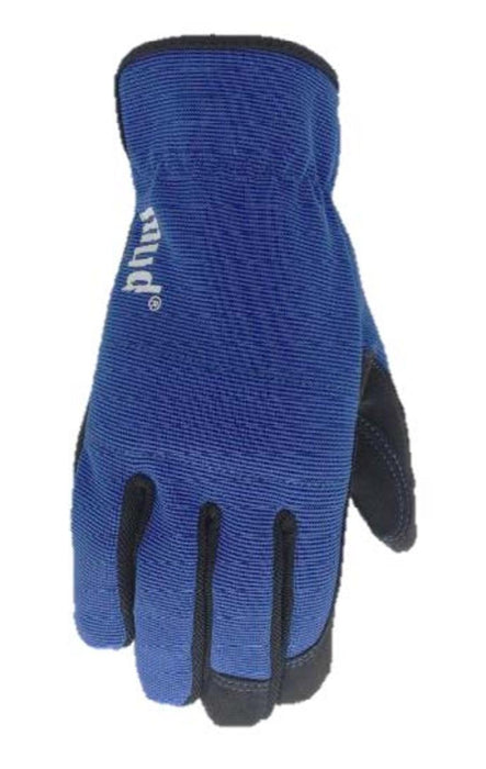 Mud Women's Touchscreen Synthetic Leather Slip-On Gloves-True Blue, LG