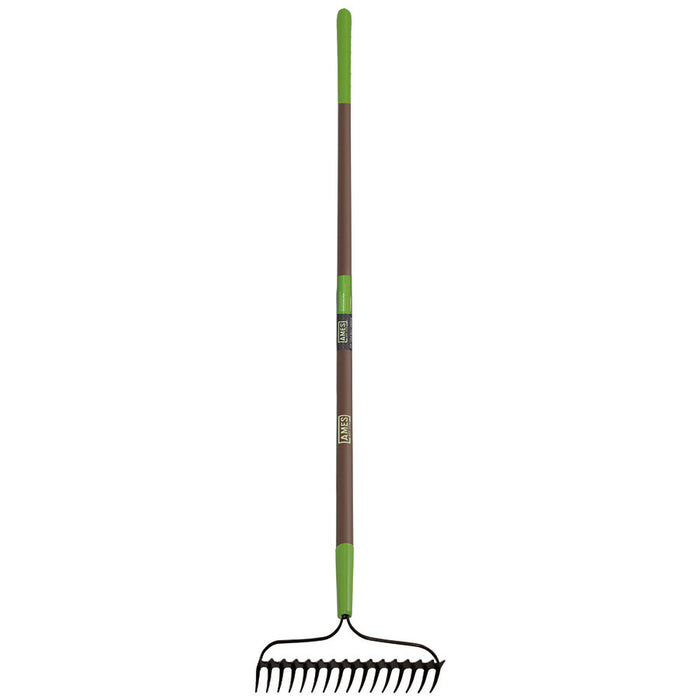 Ames 16-Tine Bow Rake with Handle-Two-Sided Fiberglass Handle