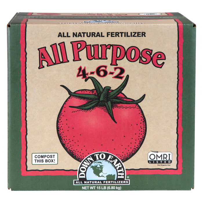 Down To Earth All Purpose Natural Fertilizer 4-6-2-15 lb