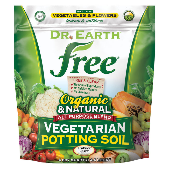 Dr. Earth Free All Purpose Potting Soil-8 qt