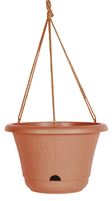 Bloem Lucca Hanging Basket Planter-Terra Cotta, 13 in